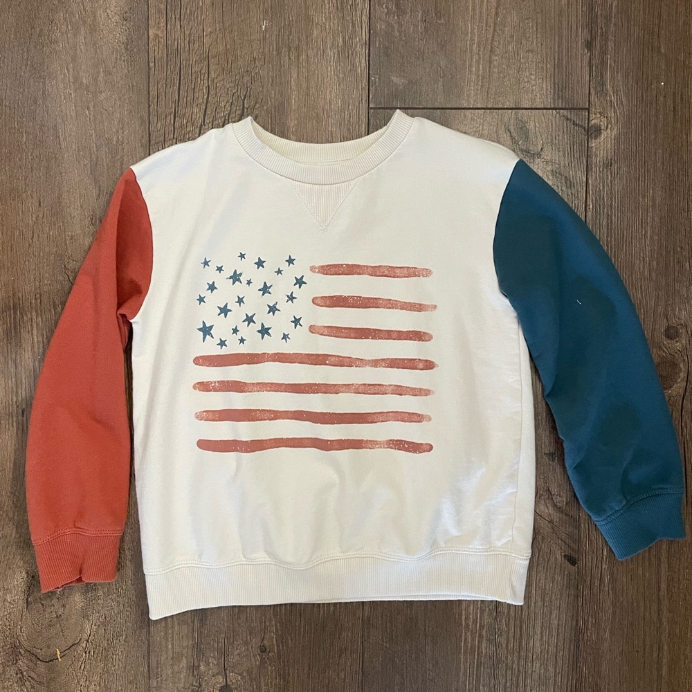 Kids American Flag Sweatshirt